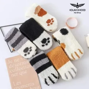 Fancy-cat-and-dog-woolen-stockings جوراب ساق دار پشمی فانتزی گربه و سگ