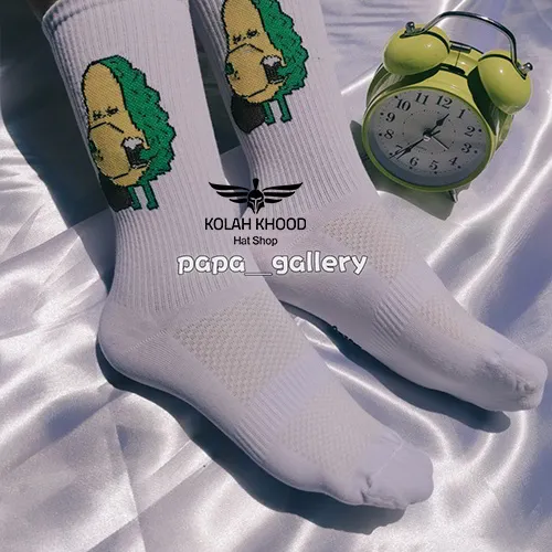 جوراب ساقدار طرح آووکادو ناراحت