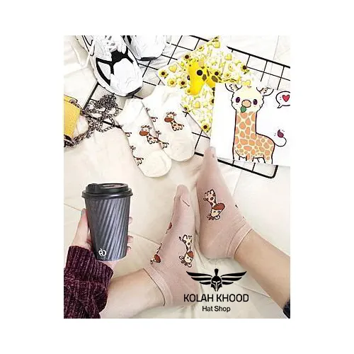 جوراب طرح زرافه